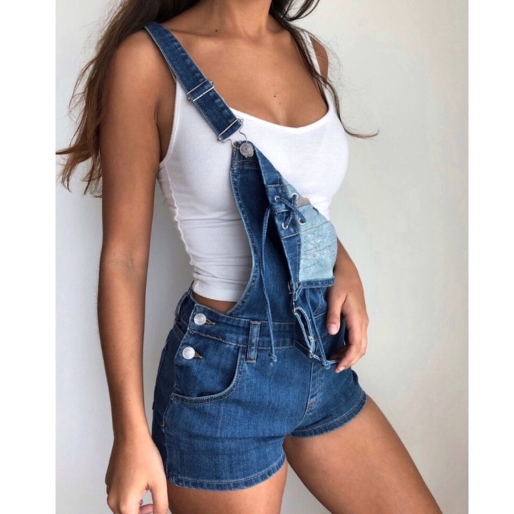 PacSun Denim Laced Overalls - Picture 2 of 5